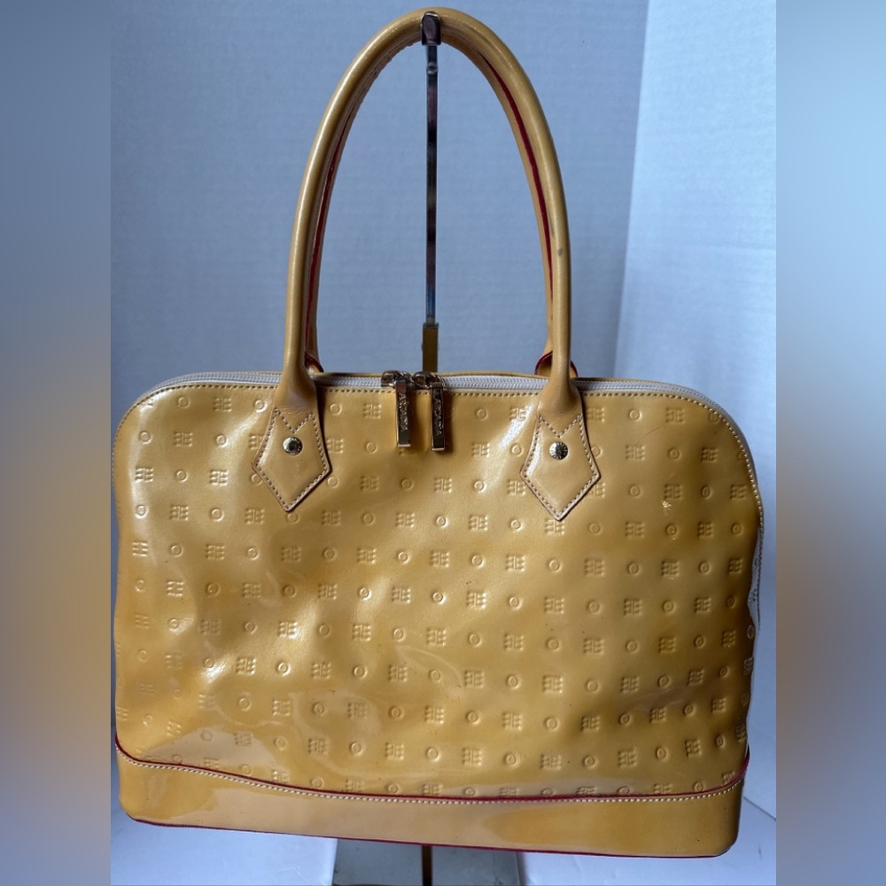 ✨Arcadia Buttercup Yellow Patent Leather Handbag✨